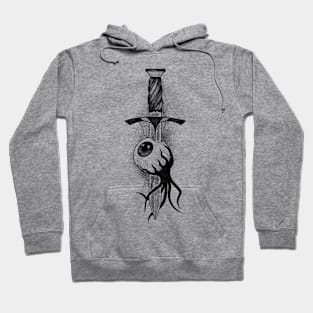 Dagger and Eye (black version) Hoodie